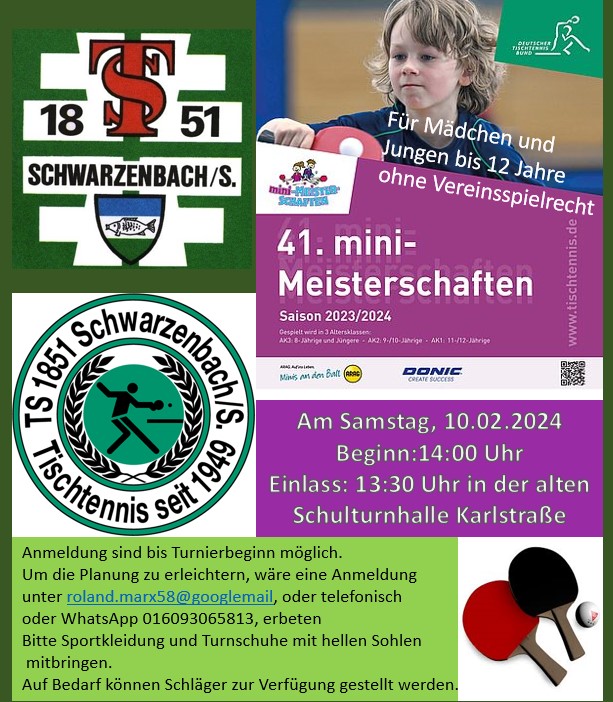 Mini-Meisterschaft im Tischtennis
