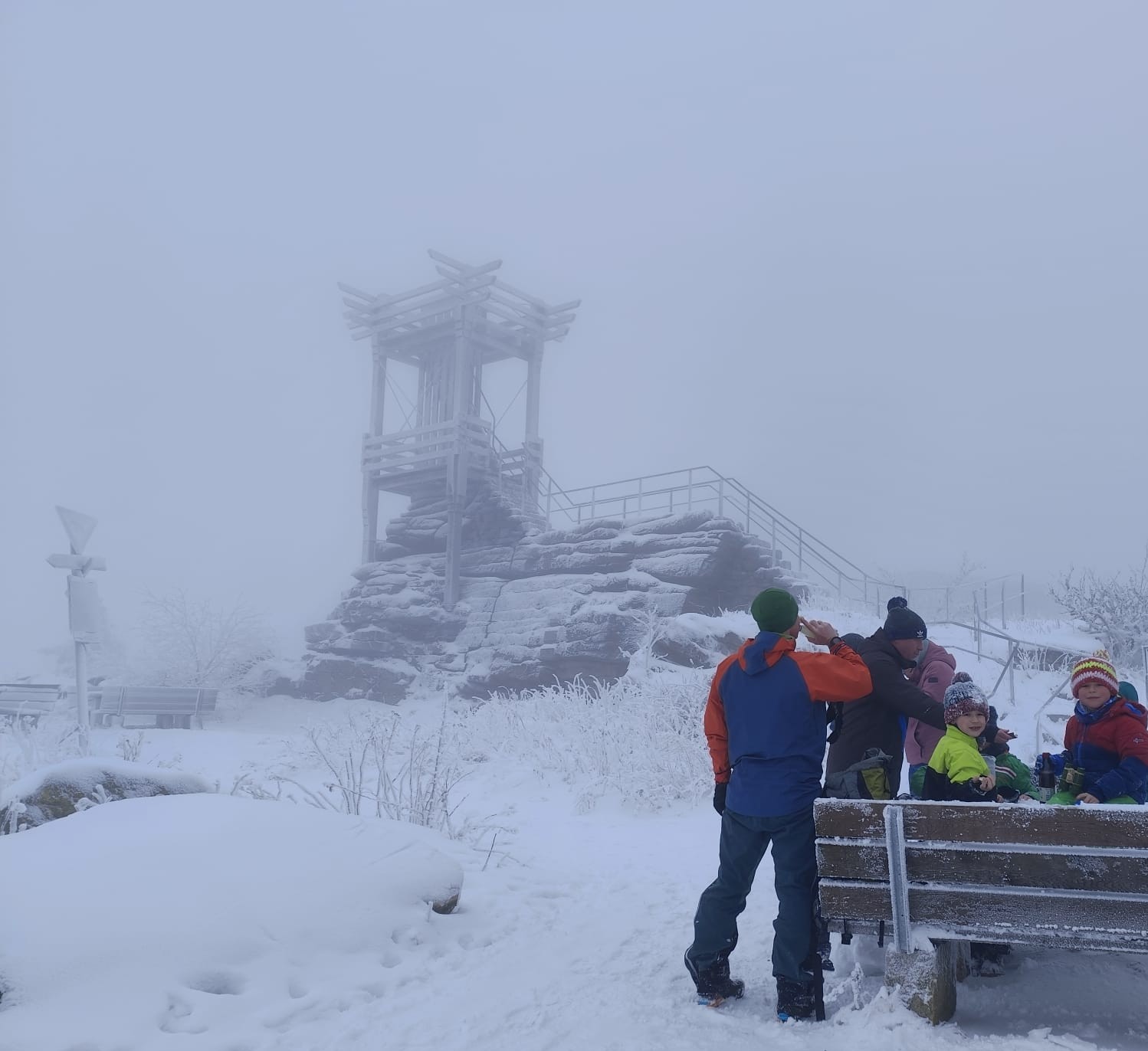 Die Turnerjungs auf dem Rudolfstein vom 13. auf den 14.12.2024