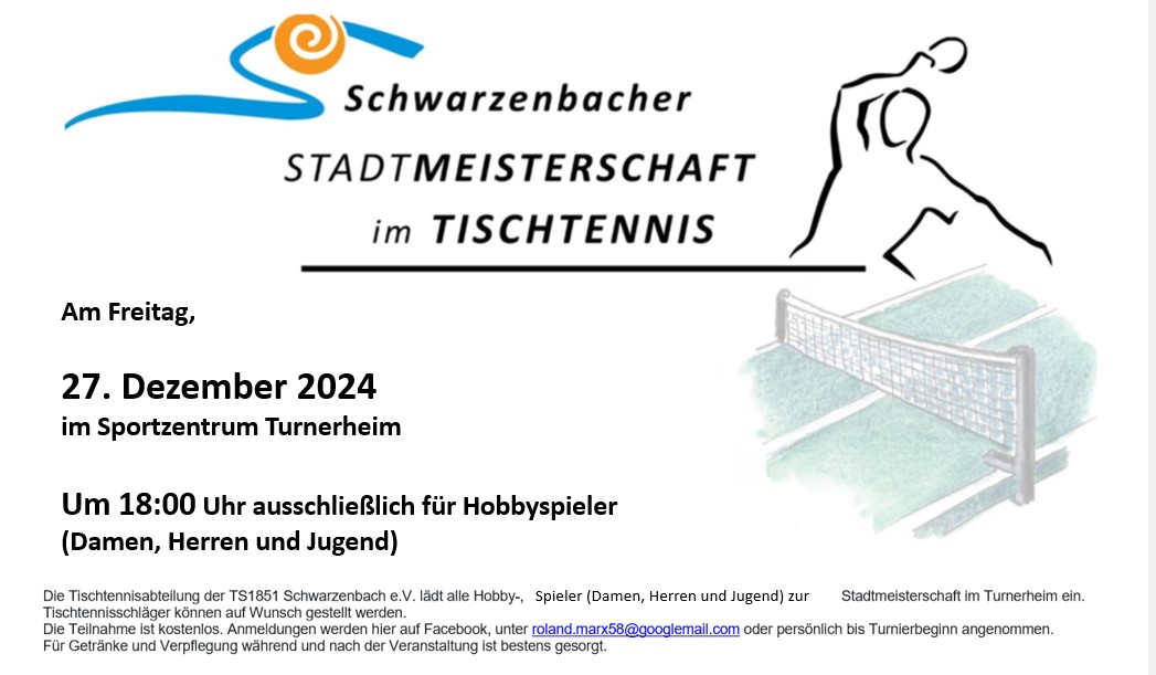 Tischtennis-Stadtmeisterschaft 2024