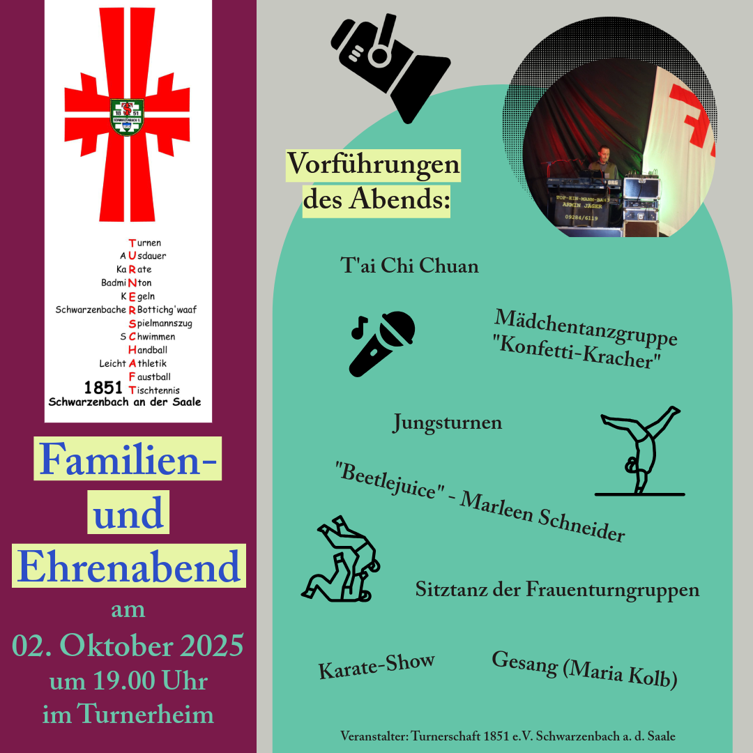 Einladung zum Familien- und Ehrenabend